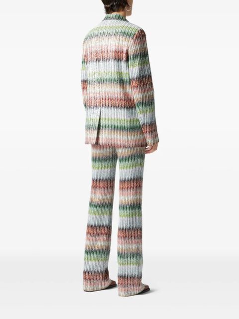 Missoni zigzag-woven blazer - Green