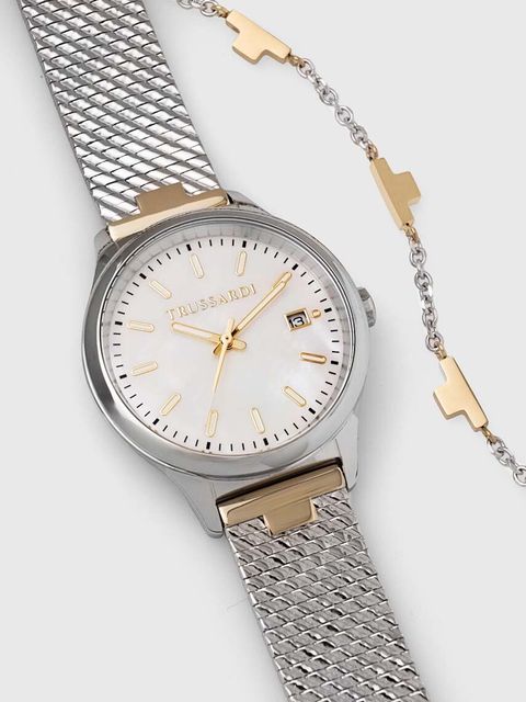 Trussardi zegarek i bransoletka kolor srebrny R2453170503 - zdjęcie produktu nr 2