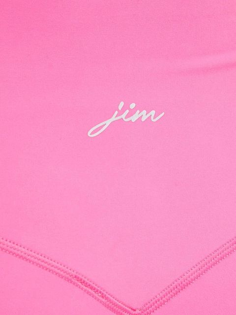 JOYINME szorty do jogi Movement kolor różowy gładkie high waist Szorty.Movement