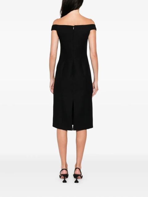 CALVIN KLEIN COLLECTION v-neck sleeveless dress - Black