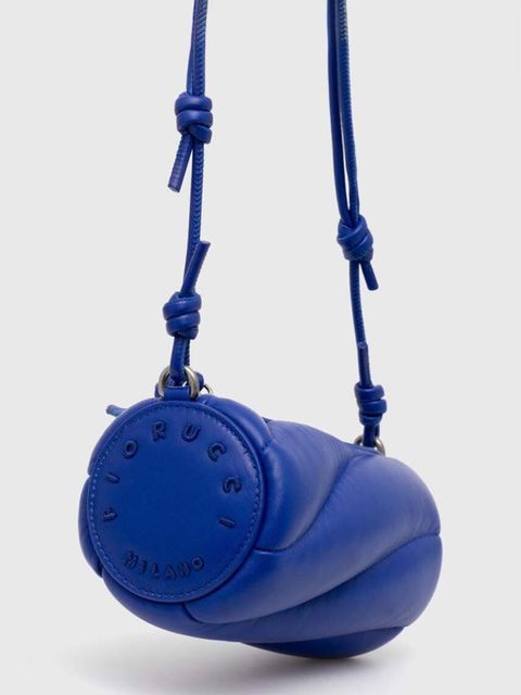 Fiorucci torebka skórzana Electric Blue Leather Mini Mella Bag - zdjęcie produktu nr 1