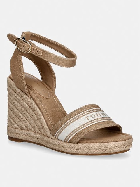 Tommy Hilfiger espadryle na koturnie damskie HIGH WEDGE ESPAD WEBBING - zdjęcie produktu nr 1