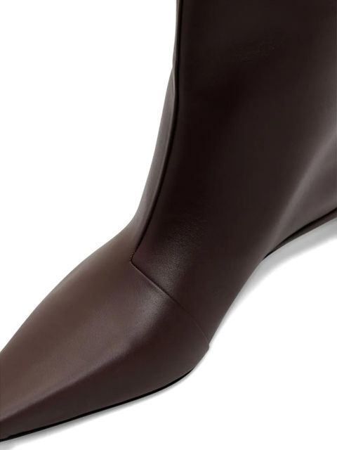 LouLou de Saison 35mm Celine Lds leather pointed-toe ankle boots - Brown - zdjęcie produktu nr 2