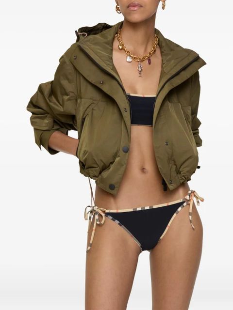 Burberry Check-trim bikini bottoms - Black - zdjęcie produktu nr 2