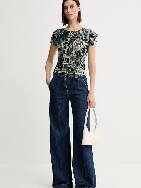 Guess bluzka VERDIANA damska kolor czarny gładka W5YP08 KCZC2