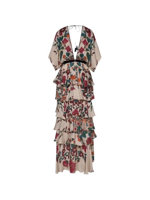 Johanna Ortiz Ancestral floral-pattern maxi dress - Neutrals - zdjęcie produktu nr 2