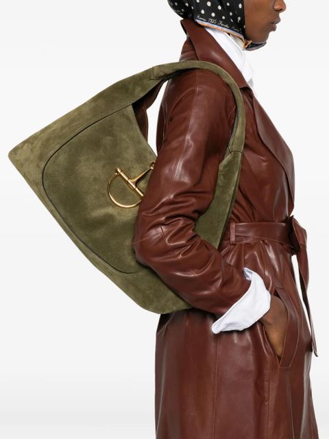 Gucci Softbit horsebit-closure maxi tote bag - Green - zdjęcie produktu nr 2