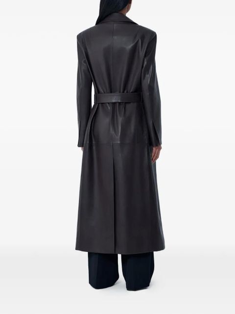 The Row Raisa notched-lapels belted coat - Brown