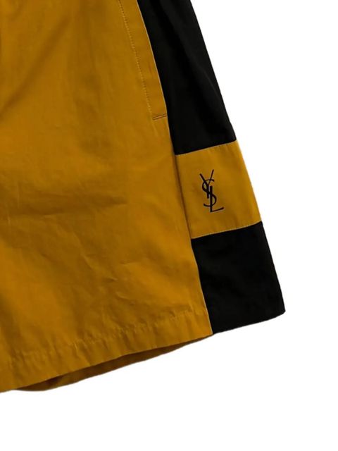 Saint Laurent panelled logo shorts - Yellow - zdjęcie produktu nr 2