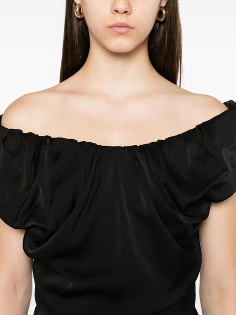 Vivienne Westwood Ginnie Amber off-shoulder maxi dress - Black