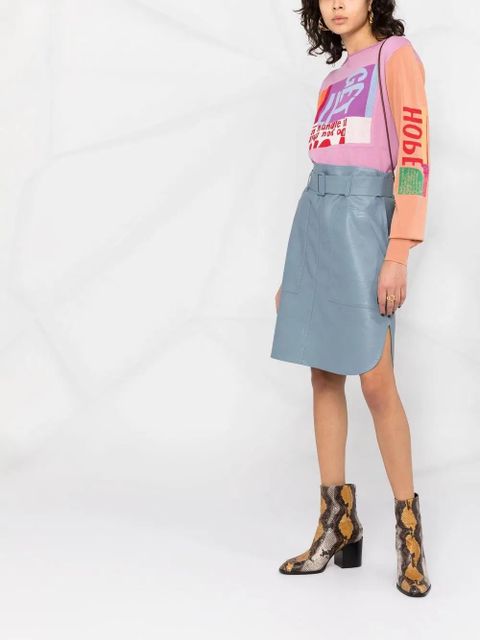 Chloé intarsia-knit colour-block jumper - Pink