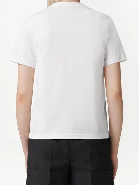 Burberry logo-print organic cotton T-shirt - White