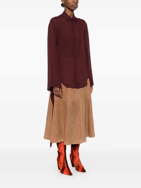 The Frankie Shop tie-cuff shirt - Red - zdjęcie produktu nr 2