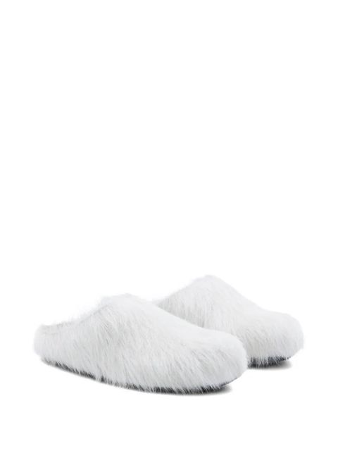 Marni hair-calfskin mules - White - zdjęcie produktu nr 2