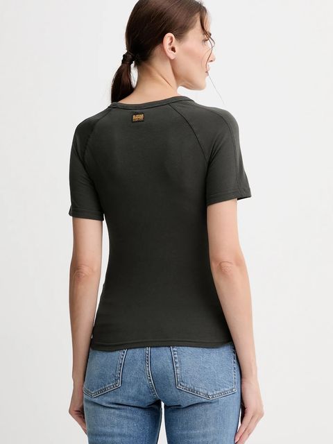 G-Star t-shirt bawełniany damski kolor zielony D27741.D961