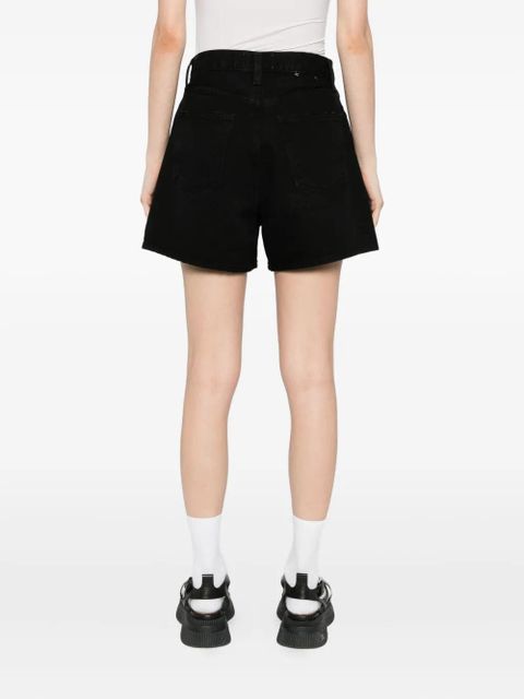 AGOLDE Rhoda cotton shorts - Holt holt (flat marbled blk)