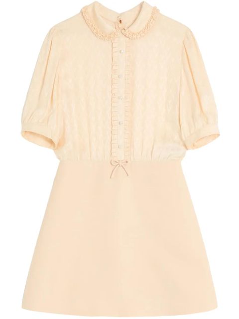 Valentino Garavani short-sleeves mini dress - Neutrals