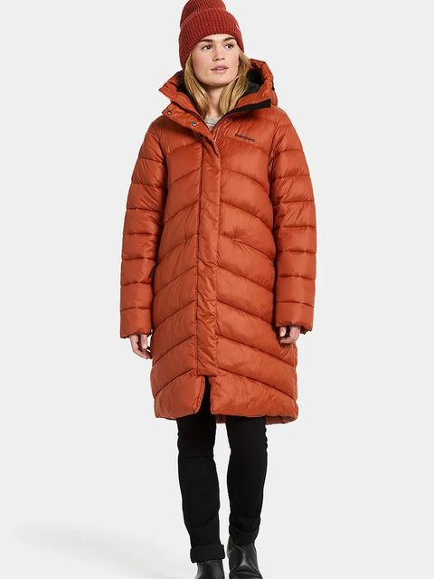 Didriksons kurtka MARION kolor pomarańczowy zimowa oversize 505921 - zdjęcie produktu nr 1