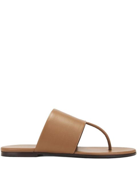 The Row leather thong sandals - Brown - zdjęcie produktu nr 1