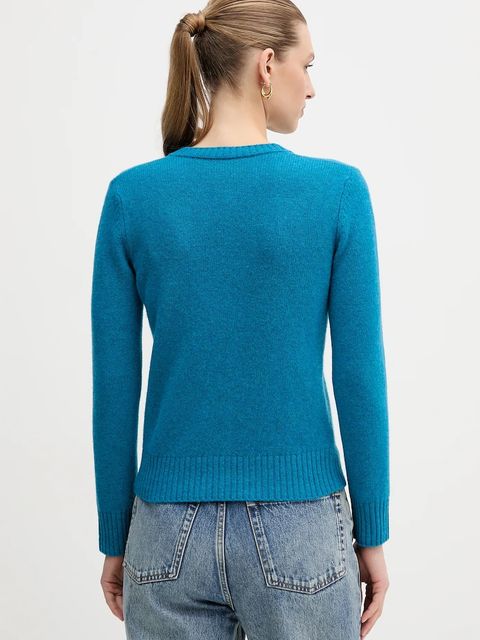 United Colors of Benetton kardigan wełniany kolor niebieski 103ME500L