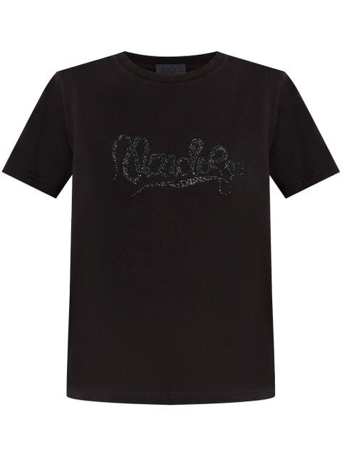Moncler glitter-logo T-shirt - Black - zdjęcie produktu nr 1