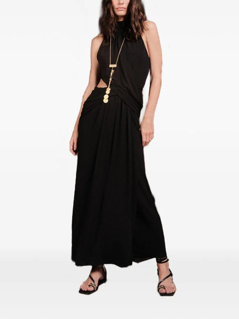 Johanna Ortiz Retro drape maxi dress - Black
