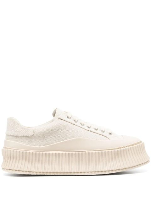 Jil Sander low-top leather sneakers - Neutrals - zdjęcie produktu nr 1