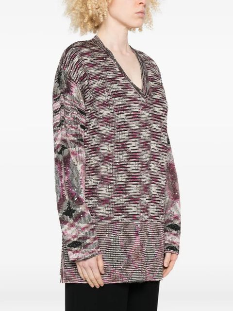 Missoni V-neck knitwear - Pink