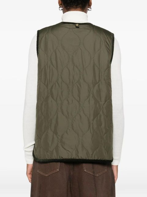 Barbour quilted zip-front gilet - Green
