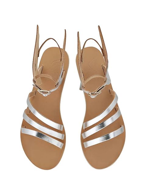 Ancient Greek Sandals Ikaria winged strap sandals - Silver