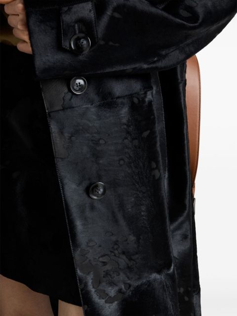 Prada leather coat - Black