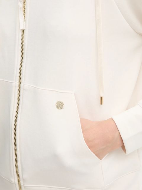 Joop! bluza damska kolor beżowy z kapturem gładka 30048712