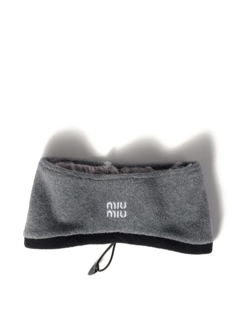 Miu Miu fleece headband - Grey