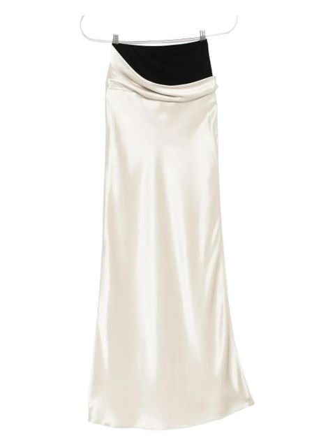 Nanushka Letto draped-detail maxi skirt - Neutrals - zdjęcie produktu nr 1