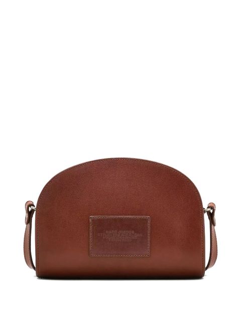 Marc Jacobs x A.P.C. embossed-logo leather cross body bag - Brown