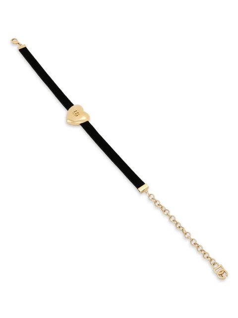 Dolce & Gabbana DG heart velvet bracelet - Gold - zdjęcie produktu nr 2