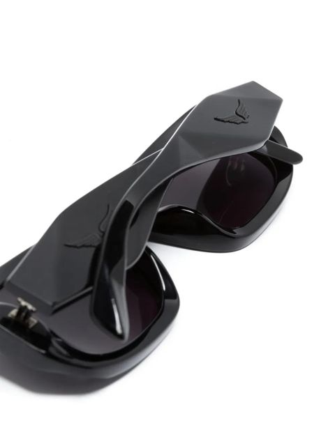 Zadig&Voltaire rectangular-frame logo-arm sunglasses - Black