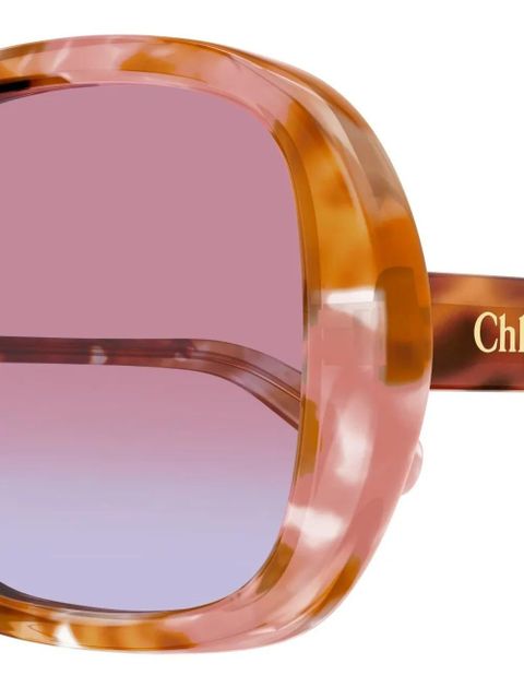Chloé Eyewear geometric CH0222S sunglasses - Brown