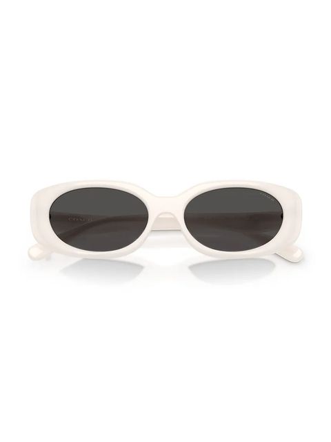 Coach okulary przeciwsłoneczne damskie kolor biały 0HC8443D