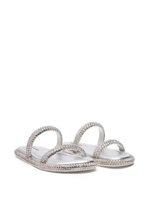 Casadei embellished strap ballerinas - Silver - zdjęcie produktu nr 2