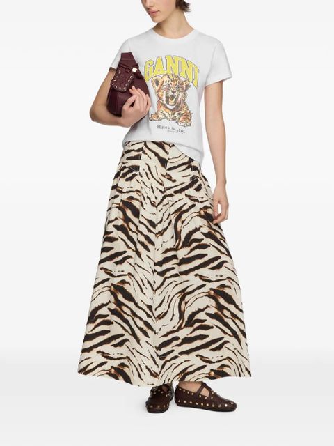 GANNI graphic-print T-shirt - White - zdjęcie produktu nr 2