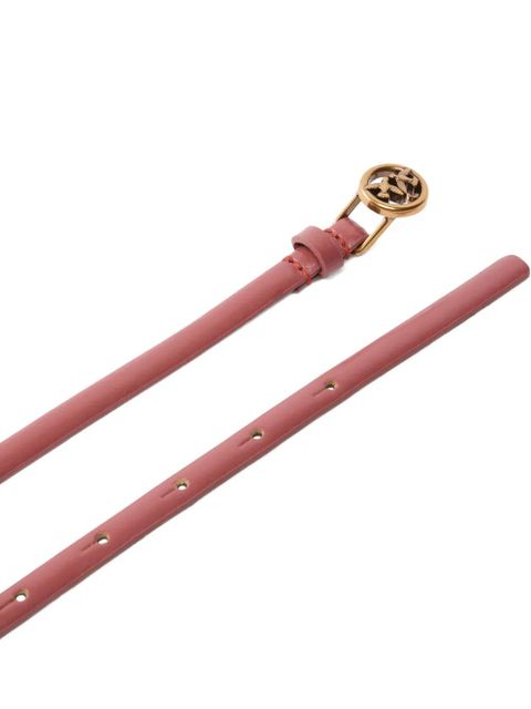 PINKO logo-buckle leather belt