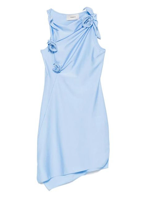 Coperni asymmetric flower mini dress - Blue - zdjęcie produktu nr 1