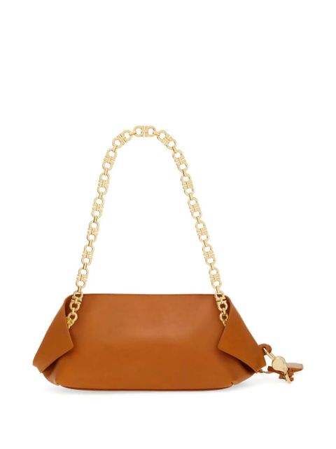 Ferragamo small Folded chain-strap shoulder bag - Brown