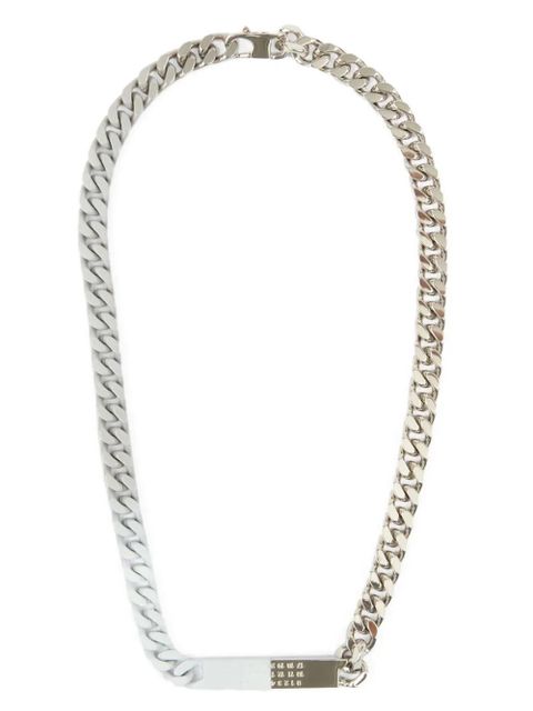 MM6 Maison Margiela numbers-motif necklace - Silver - zdjęcie produktu nr 1