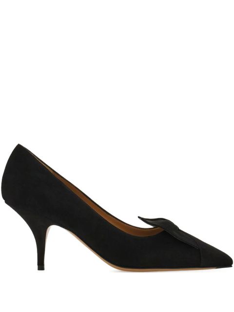 Ferragamo 70mm bow-embellished pumps - Black - zdjęcie produktu nr 1