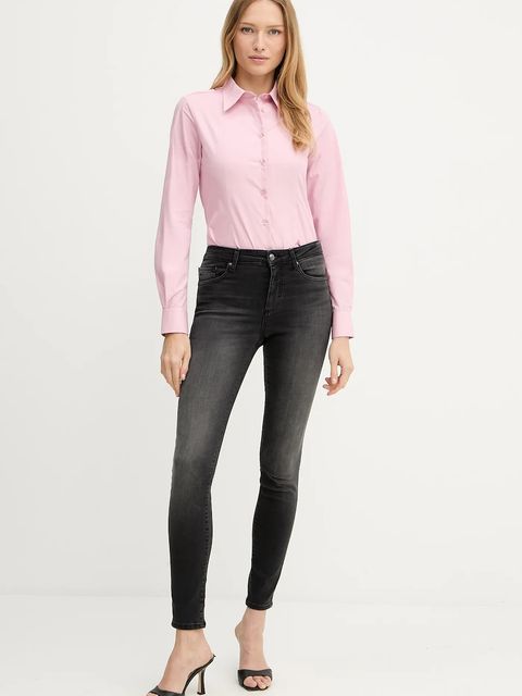 Silvian Heach koszula DILEGE damska kolor różowy slim z kołnierzykiem klasycznym GPA25345CA - zdjęcie produktu nr 2