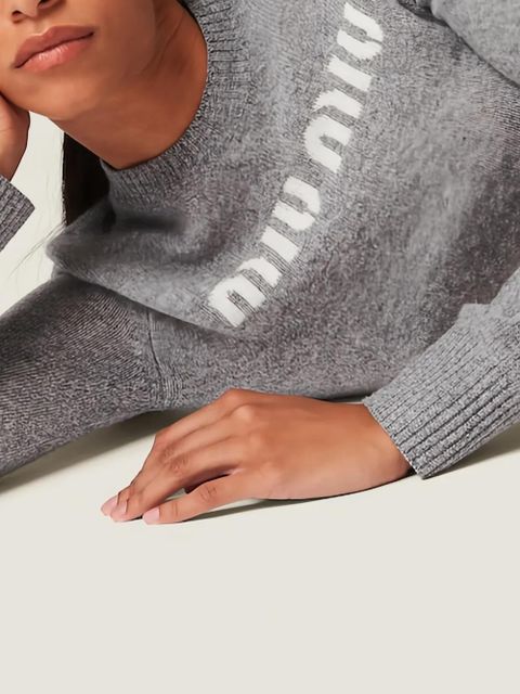 Miu Miu wool and cashmere sweater - Grey