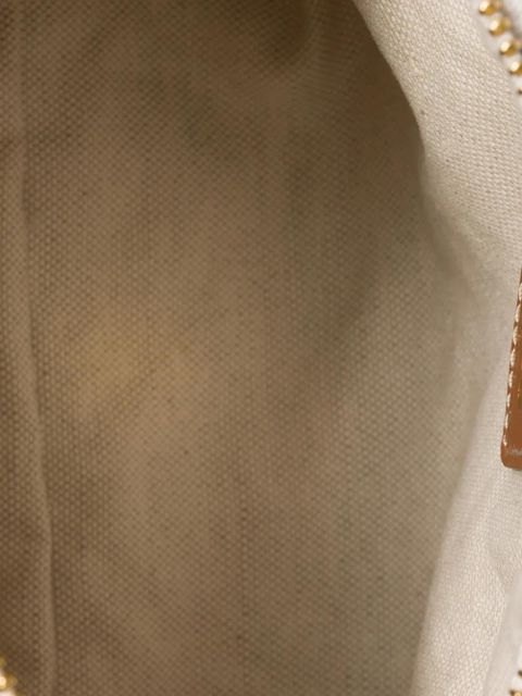 Miu Miu cotton and leather pouch - Blue