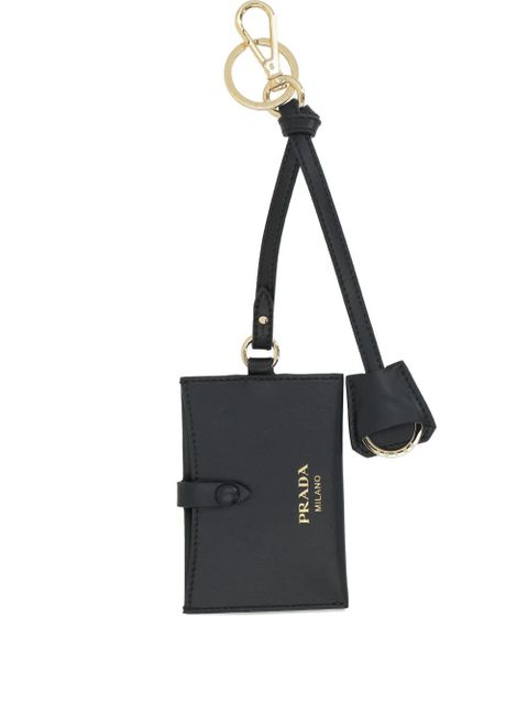 Prada leather mirror case pendant - Black - zdjęcie produktu nr 1